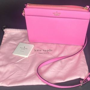 bubblegum pink kate spade shoulder bag